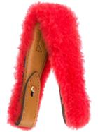 Anya Hindmarch Build A Bag Handle In Lollipop Shearling - Red