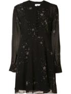 A.l.c. Stars Print Dress, Women's, Size: 6, Black, Polyester/silk