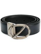 Z Zegna - Classic Buckled Belt - Men - Calf Leather/metal - 95, Black, Calf Leather/metal