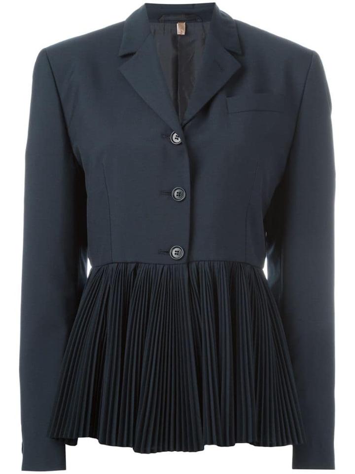 Romeo Gigli Pre-owned Pleated Hem Jacket - Blue