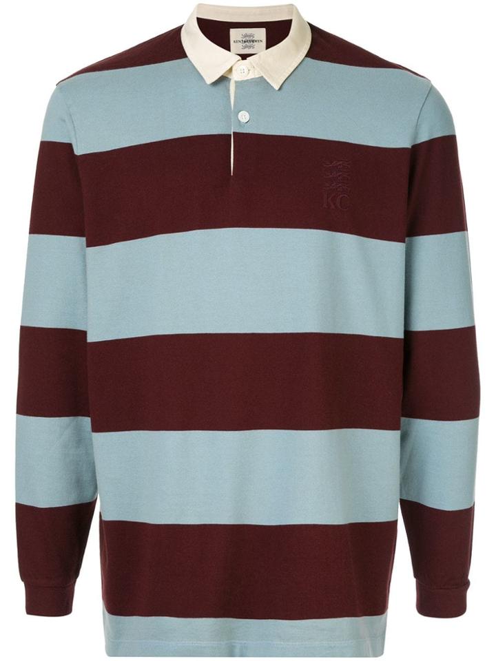 Kent & Curwen Miller Striped Polo Shirt - Blue