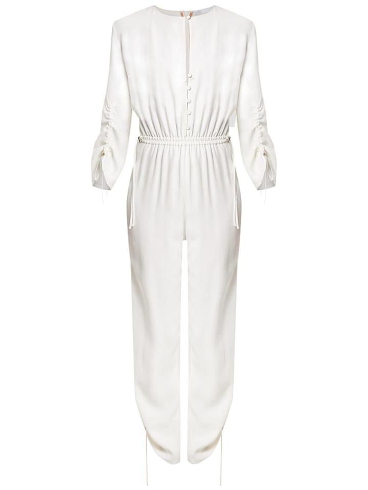 Nk Long Sleeved Jumpsuit - White