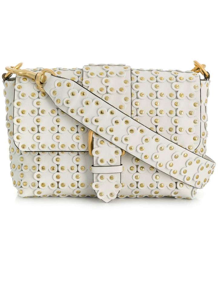 Red Valentino Red(v) Studded Cross-body Bag - White
