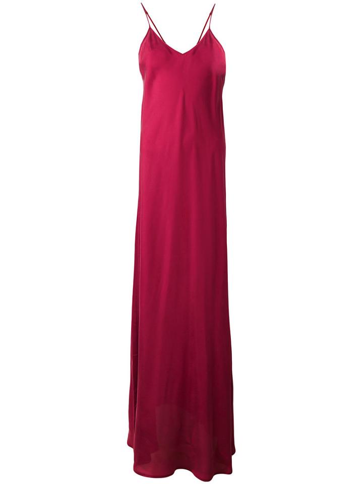 Mes Demoiselles - Maxi Dress - Women - Silk - 38, Red, Silk