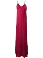 Mes Demoiselles - Maxi Dress - Women - Silk - 38, Red, Silk