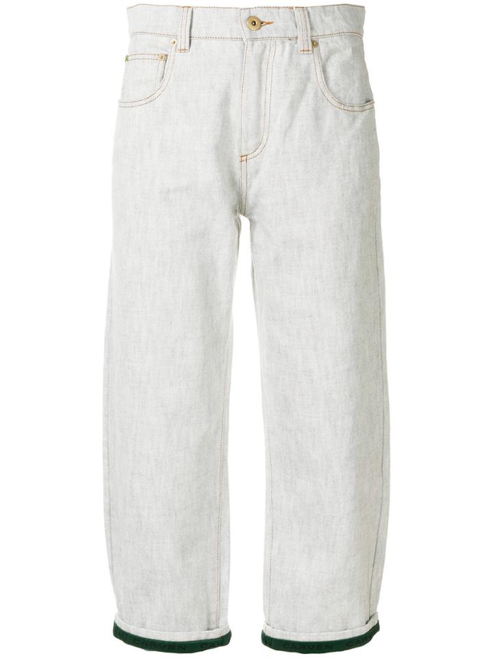 Carven Cropped Trousers - Grey