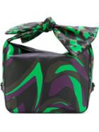 Versace 'camoupard' Bow Handle Shoulder Bag