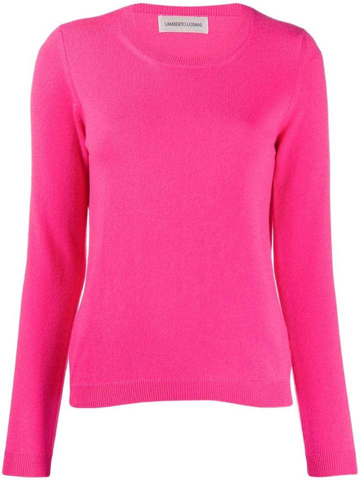 Lamberto Losani Fine Knit Jumper - Pink