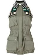 Miu Miu Embellished Denim Playsuit - Green