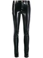 Philipp Plein Patent Skinny Trousers - Black