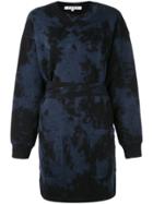 Proenza Schouler Pswl Ink Blotch Sweatshirt Dress - Blue