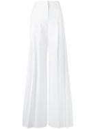 Alberta Ferretti - Wide-leg Trousers - Women - Cotton - 40, White, Cotton