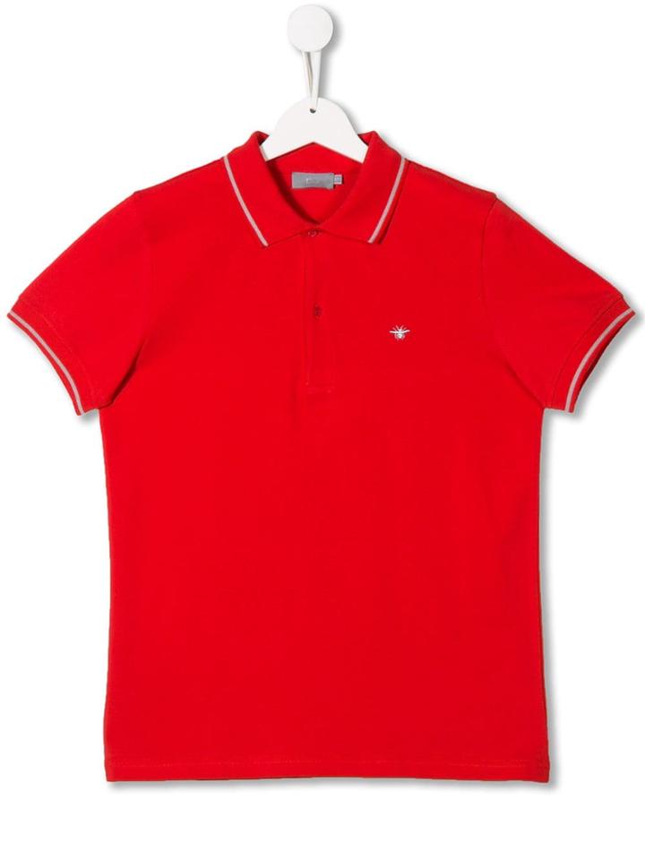 Baby Dior Embroidered Bug Design Polo Shirt