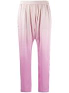 Raquel Allegra Cropped Ombre Track Pants - Purple