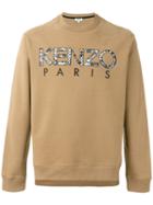 Kenzo Logo Print Sweatshirt, Men's, Size: Medium, Brown, Cotton