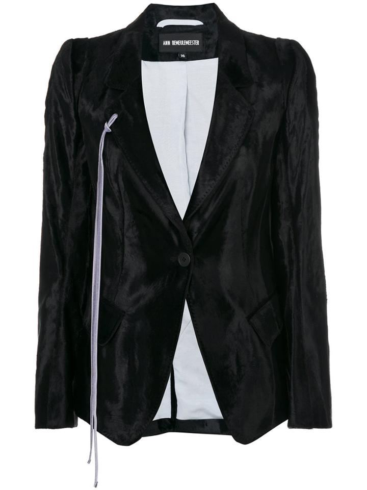 Ann Demeulemeester Single Breasted Blazer - Black