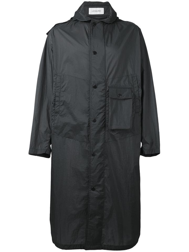 Lemaire - Long Parka - Men - Nylon/polyester - Xs, Black, Nylon/polyester