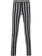 Balmain Striped Skinny Jeans - Black