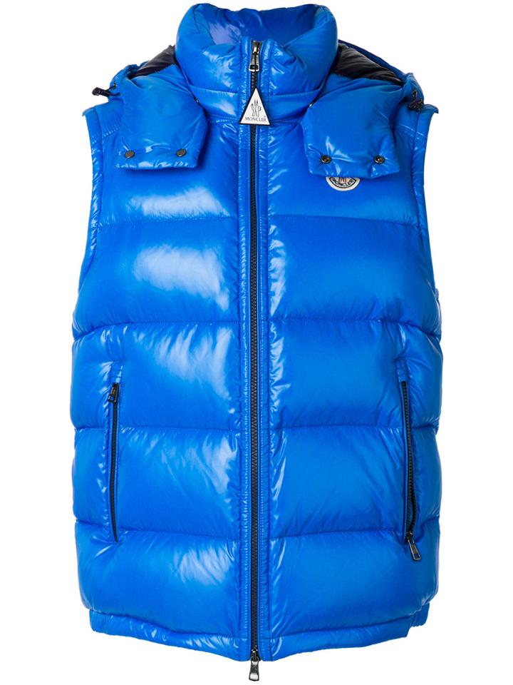 Moncler Lacet Padded Gilet - Blue