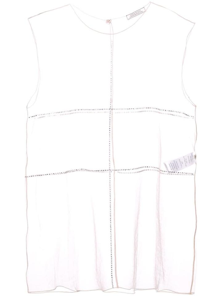 Nina Ricci Panelled Sheer Vest - Neutrals