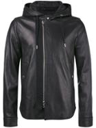 Diesel Black Gold - Hooded Jacket - Men - Leather/viscose - 52, Leather/viscose