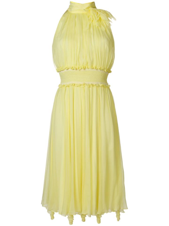Blumarine Flared Dress - Yellow & Orange