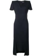 Alexander Mcqueen Asymmetric Hem Dress - Blue
