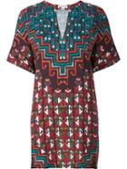 Mara Hoffman Printed Short Dress, Women's, Size: Large, Yellow/orange, Tencel