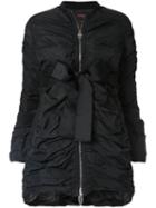 Giambattista Valli Bow Detail Draped Jacket - Black