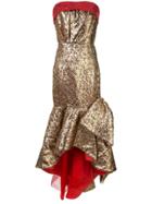 Bambah Mermaid Bow Gown - Gold