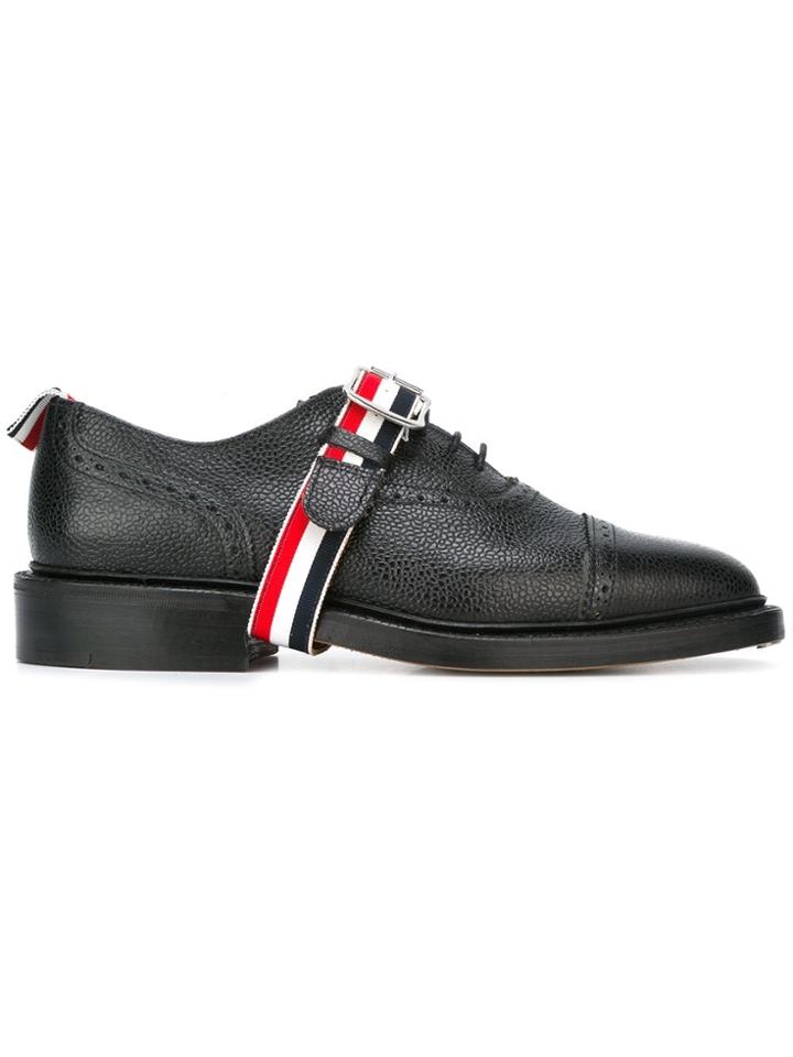 Thom Browne Buckled Oxford Shoes - Black