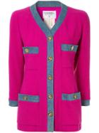 Chanel Vintage Chanel Long Sleeve Coat Jacket - Pink
