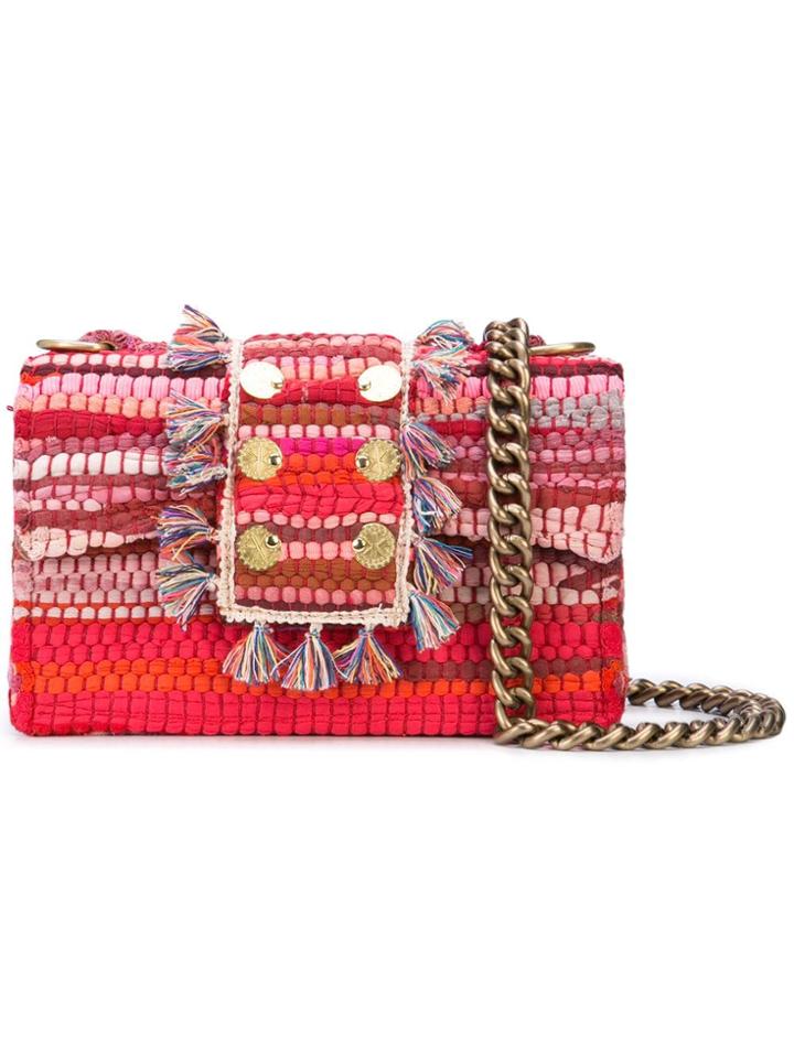Kooreloo Tassel Embellished Shoulder Bag - Red