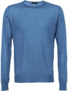 Prada Soft Cashmere Crew-neck Sweater - Blue