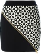 Fausto Puglisi Intarsia Knit Mini Skirt