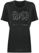 R13 Printed Logo Top - Black