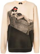 Nº21 Pin-up Girl Print Sweatshirt - Neutrals