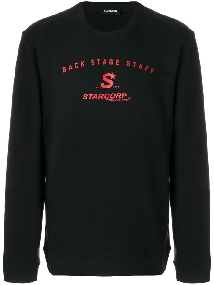 Raf Simons Front Print Sweatshirt - Black