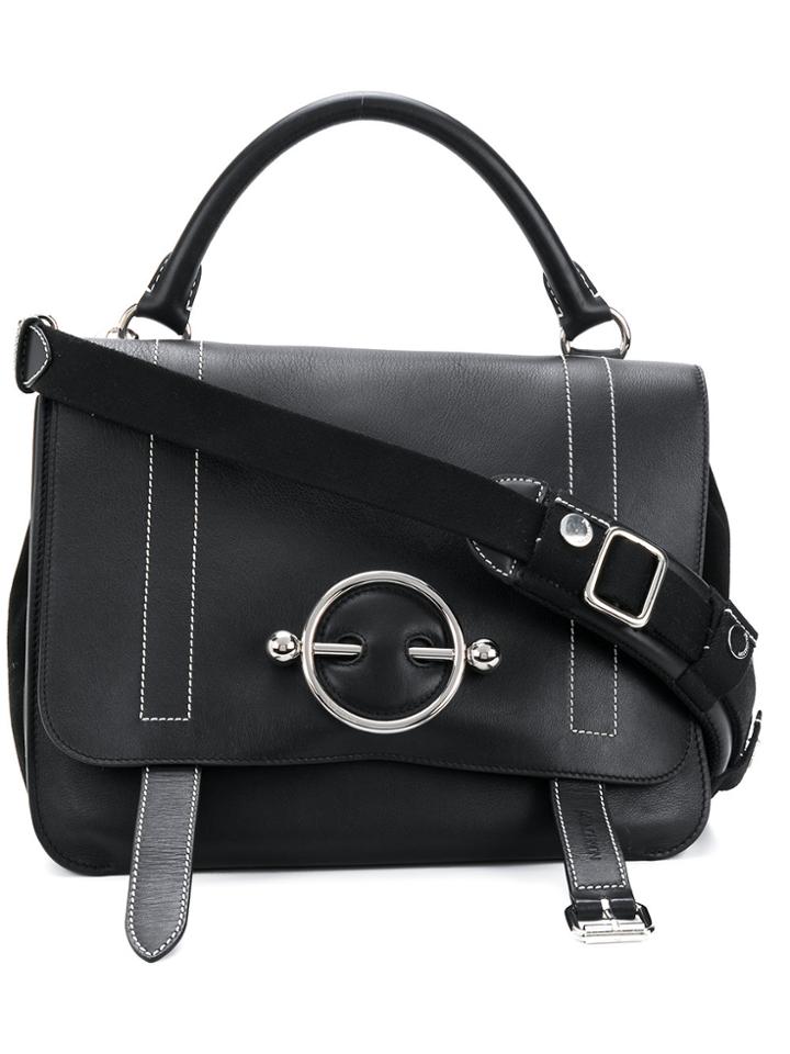 Jw Anderson Disc Satchel Bag - Black