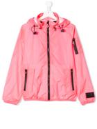 Diadora Junior Rainwear Zip Up Jacket - Pink & Purple
