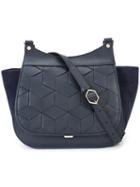 Welden - Textured Flap Bag - Women - Leather - One Size, Blue, Leather