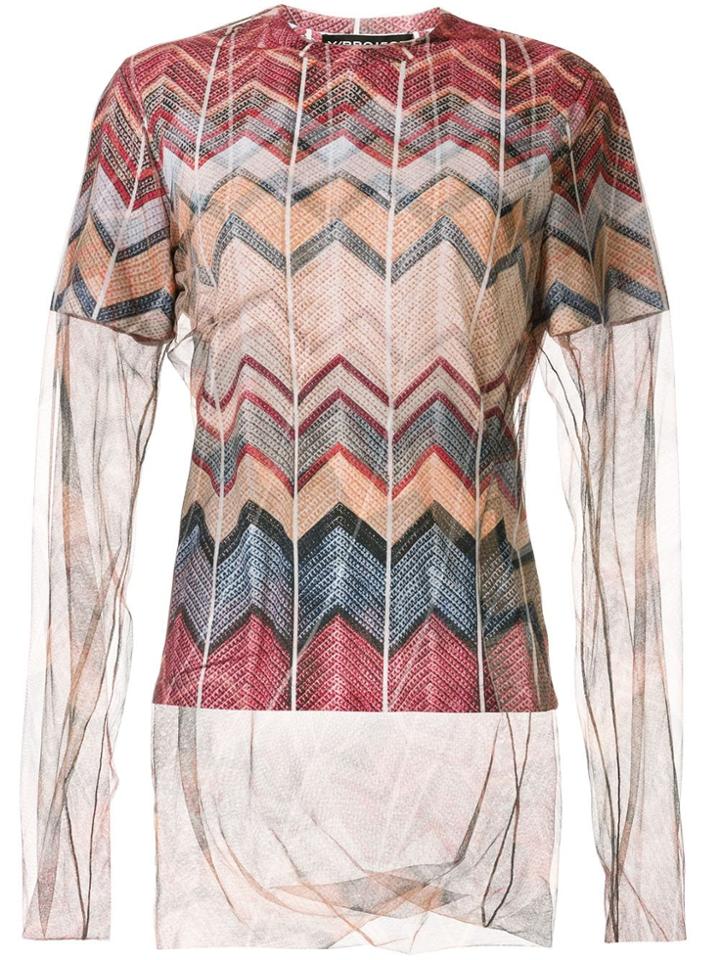 Y/project Layered Sheer Knit Top
