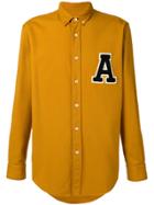 Ami Alexandre Mattiussi 'a' Patch Shirt - Yellow & Orange