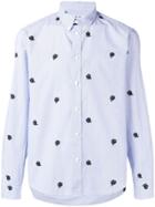Kenzo Floral Embroidered Shirt - Blue