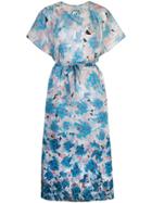 Anntian Belted T-shirt Dress - Purple