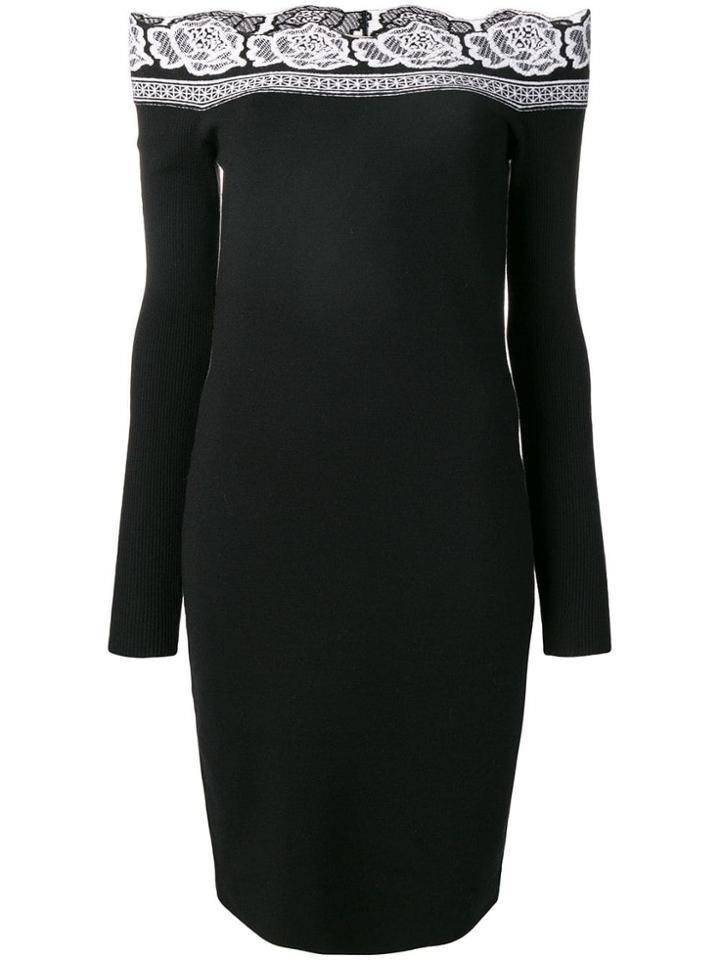 D.exterior Off-the-shoulder Dress - Black