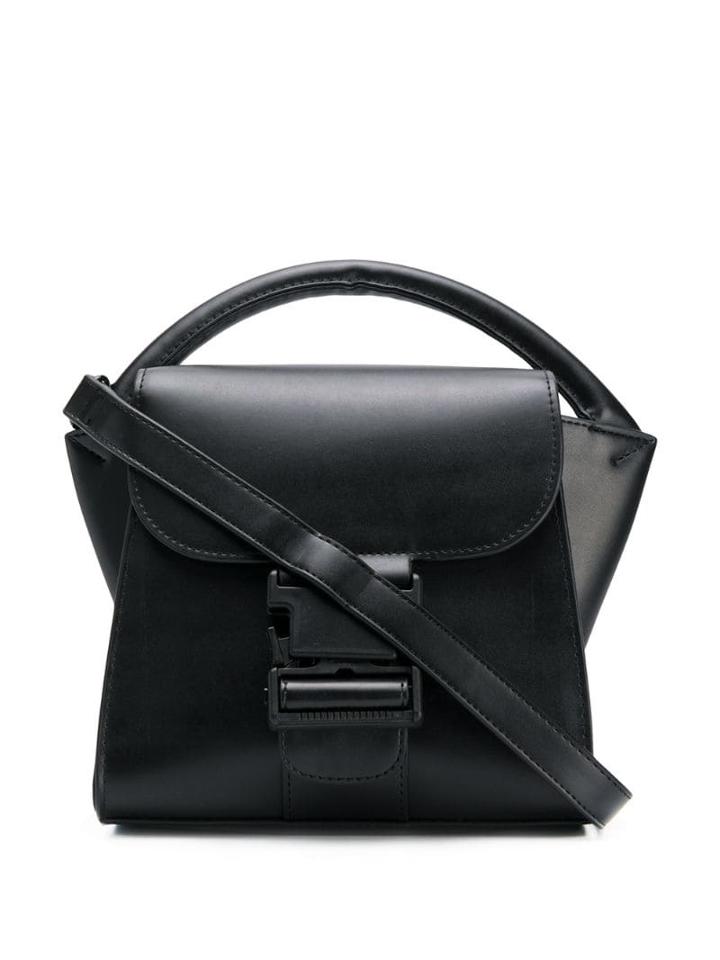 Zucca Small Flap Tote - Black