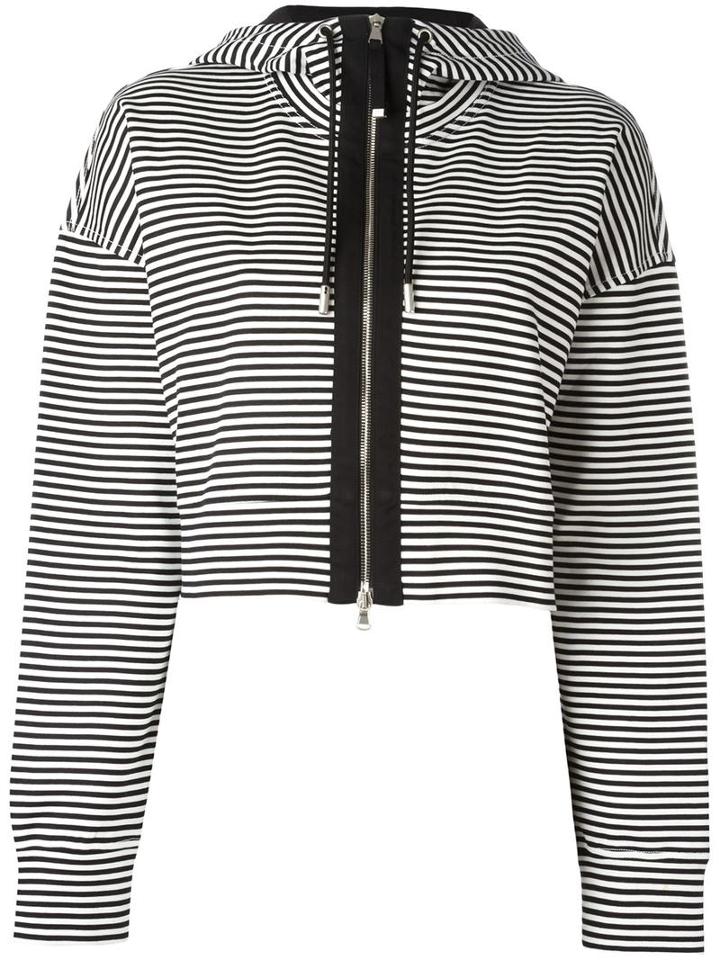 Diesel Black Gold Striped Zipped Cardigan, Women's, Size: Xs, Cotton/spandex/elastane/polyamide