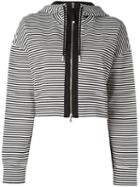 Diesel Black Gold Striped Zipped Cardigan, Women's, Size: Xs, Cotton/spandex/elastane/polyamide