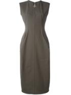 Rick Owens Wasp Calpurnia Dress, Women's, Size: 44, Grey, Cotton/viscose/spandex/elastane